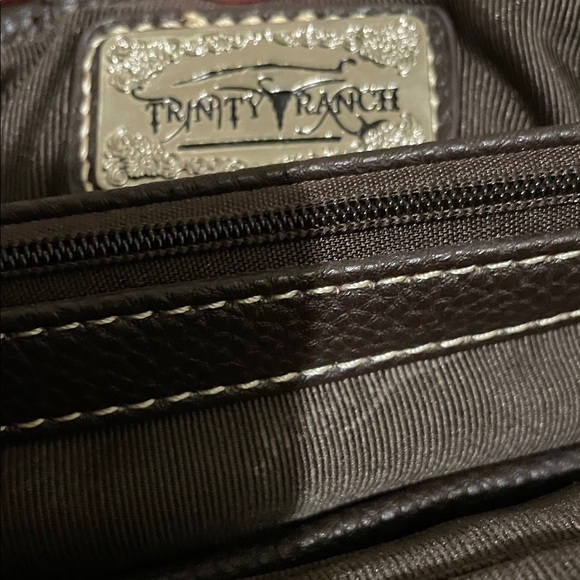 **NWOT** Trinity Ranch Stylish Brown and Black Satchel Conceal Carry - Picture 2 of 10